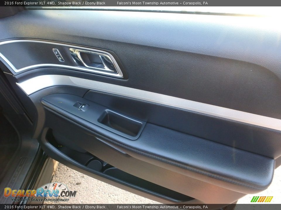 2016 Ford Explorer XLT 4WD Shadow Black / Ebony Black Photo #12
