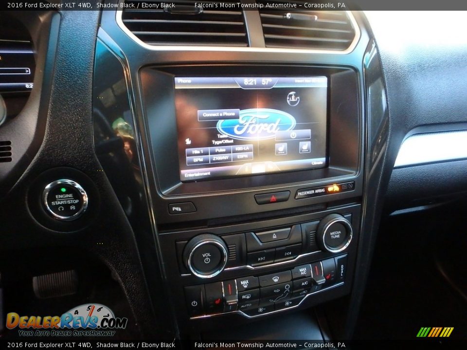 2016 Ford Explorer XLT 4WD Shadow Black / Ebony Black Photo #22