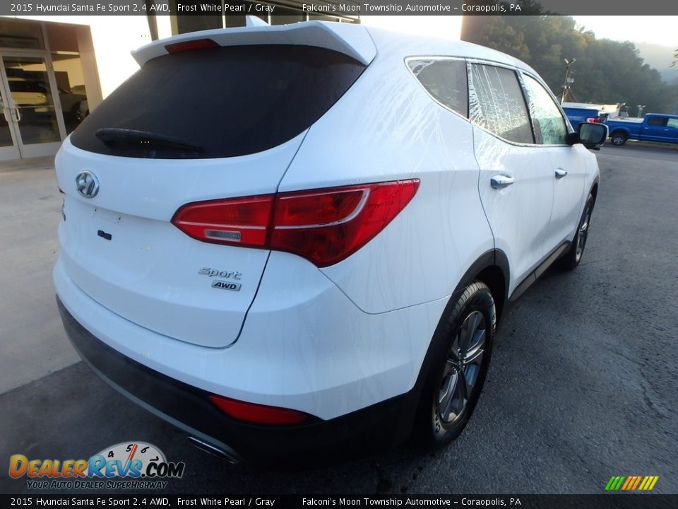 2015 Hyundai Santa Fe Sport 2.4 AWD Frost White Pearl / Gray Photo #2