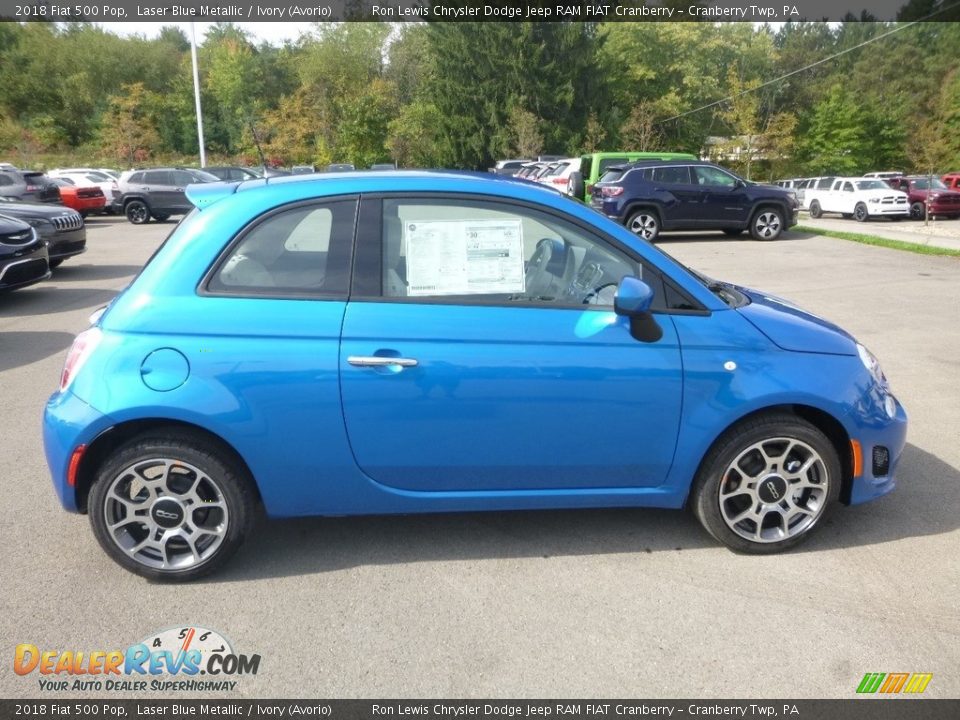 Laser Blue Metallic 2018 Fiat 500 Pop Photo #6