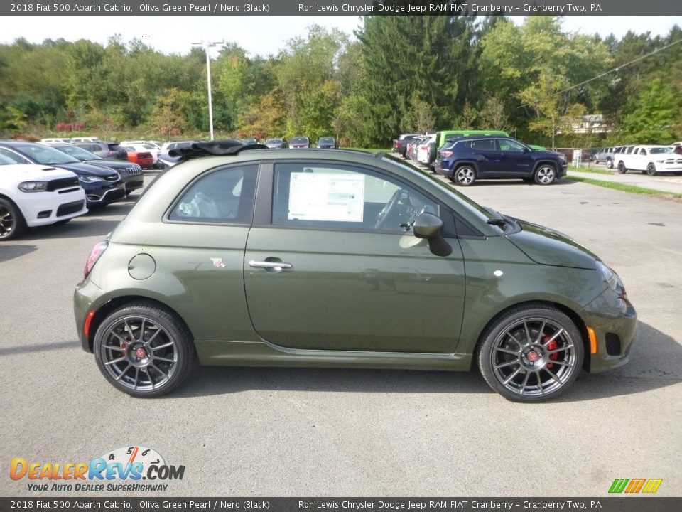 Oliva Green Pearl 2018 Fiat 500 Abarth Cabrio Photo #6