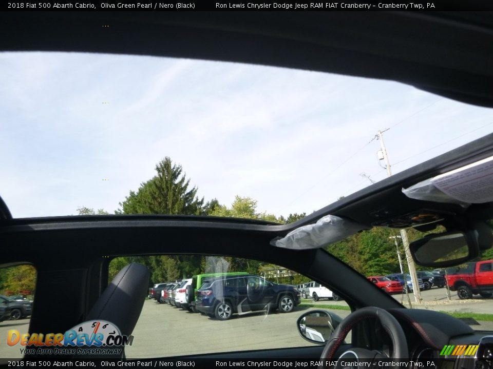 Sunroof of 2018 Fiat 500 Abarth Cabrio Photo #12