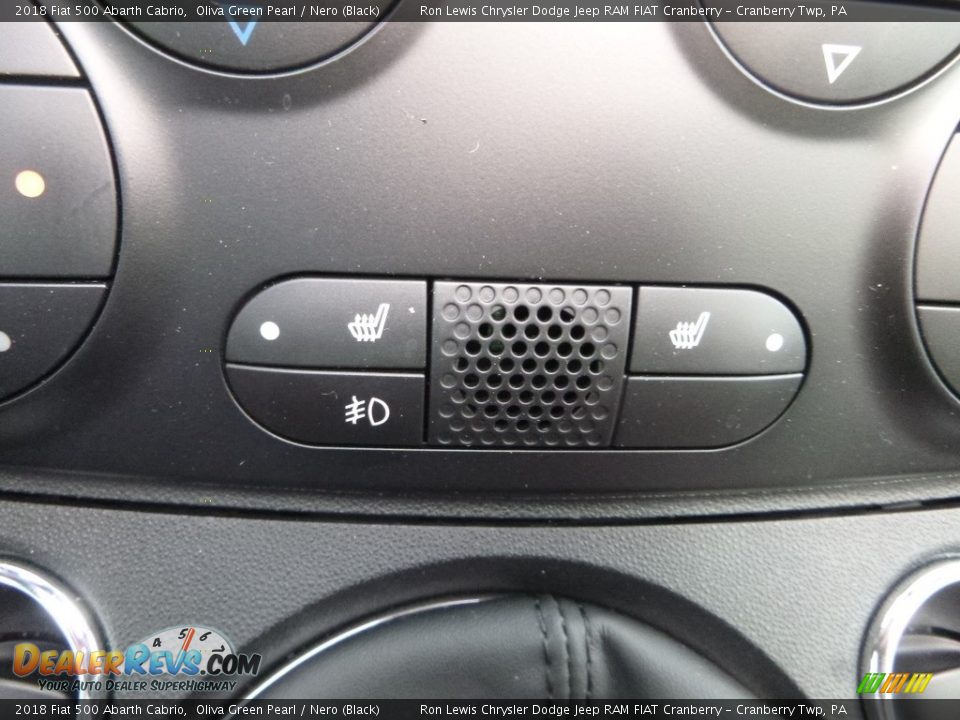 2018 Fiat 500 Abarth Cabrio Oliva Green Pearl / Nero (Black) Photo #17