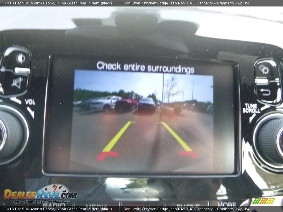 2018 Fiat 500 Abarth Cabrio Oliva Green Pearl / Nero (Black) Photo #19