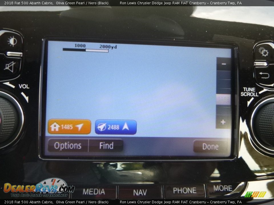 2018 Fiat 500 Abarth Cabrio Oliva Green Pearl / Nero (Black) Photo #20