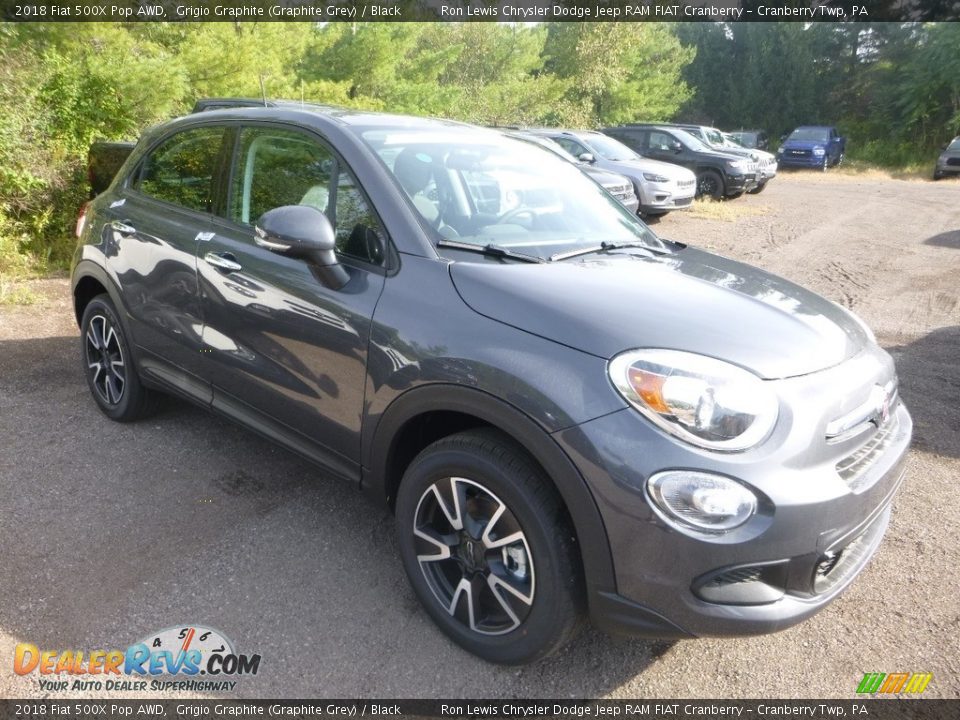 2018 Fiat 500X Pop AWD Grigio Graphite (Graphite Grey) / Black Photo #7