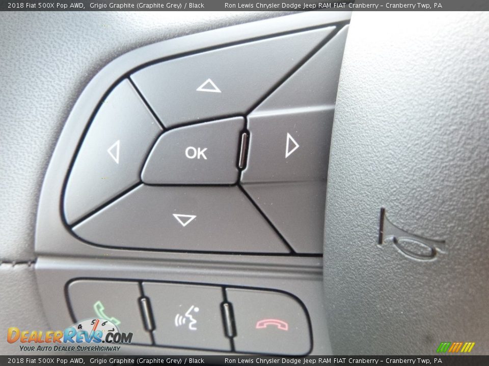 2018 Fiat 500X Pop AWD Grigio Graphite (Graphite Grey) / Black Photo #20