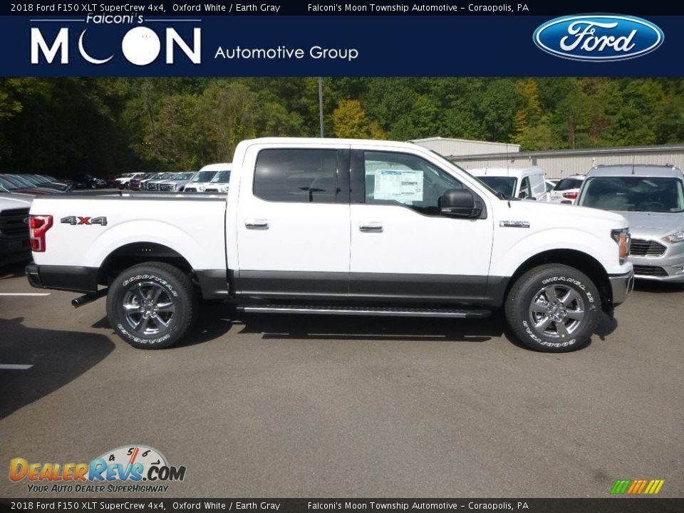 2018 Ford F150 XLT SuperCrew 4x4 Oxford White / Earth Gray Photo #1