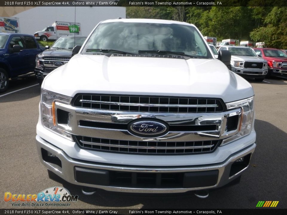 2018 Ford F150 XLT SuperCrew 4x4 Oxford White / Earth Gray Photo #4