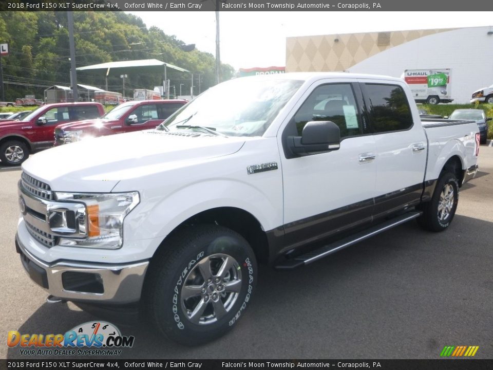 2018 Ford F150 XLT SuperCrew 4x4 Oxford White / Earth Gray Photo #5