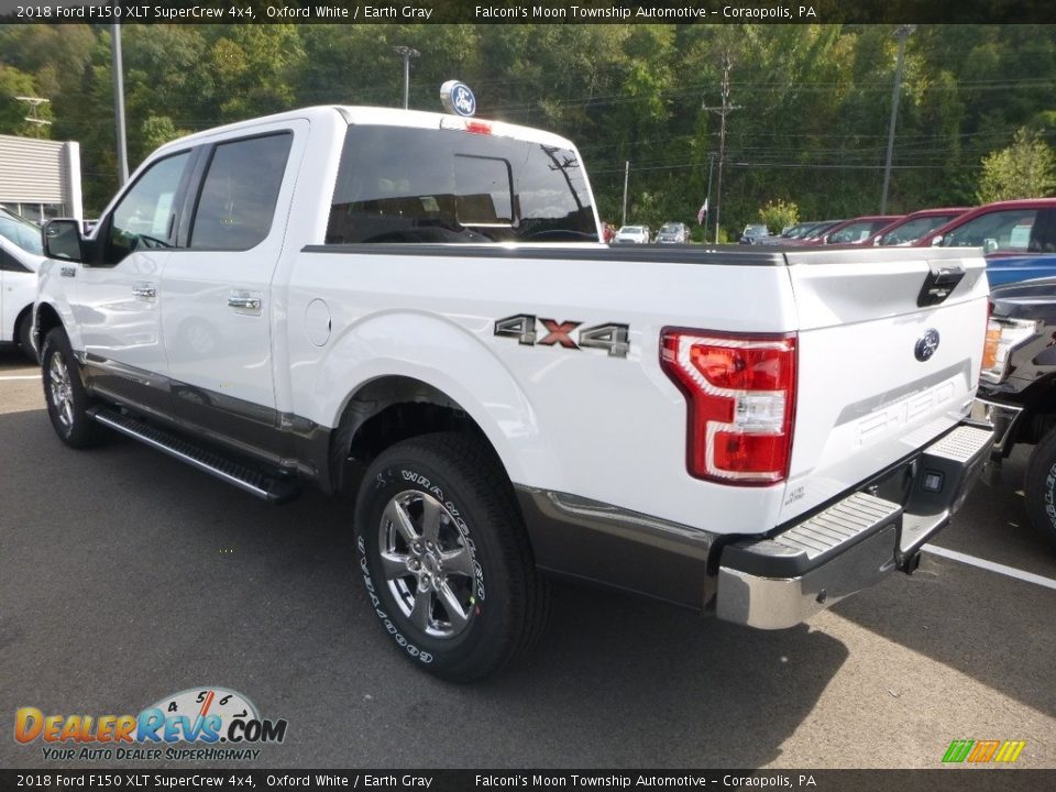 2018 Ford F150 XLT SuperCrew 4x4 Oxford White / Earth Gray Photo #6