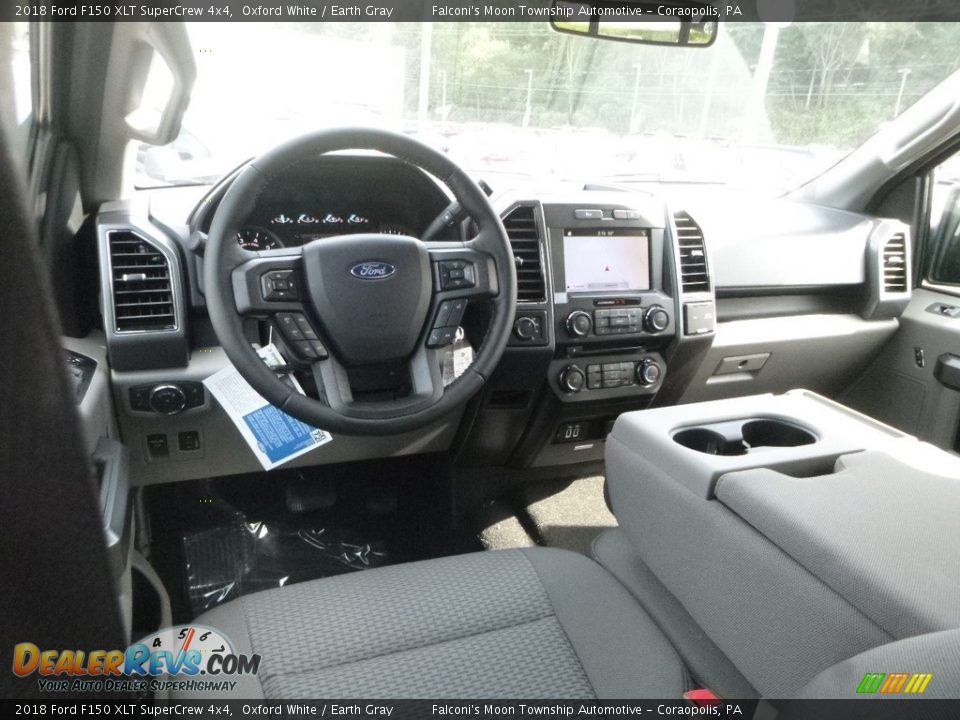 2018 Ford F150 XLT SuperCrew 4x4 Oxford White / Earth Gray Photo #9