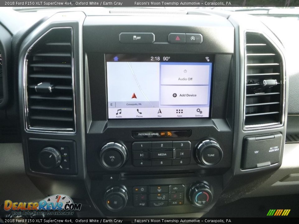 2018 Ford F150 XLT SuperCrew 4x4 Oxford White / Earth Gray Photo #14