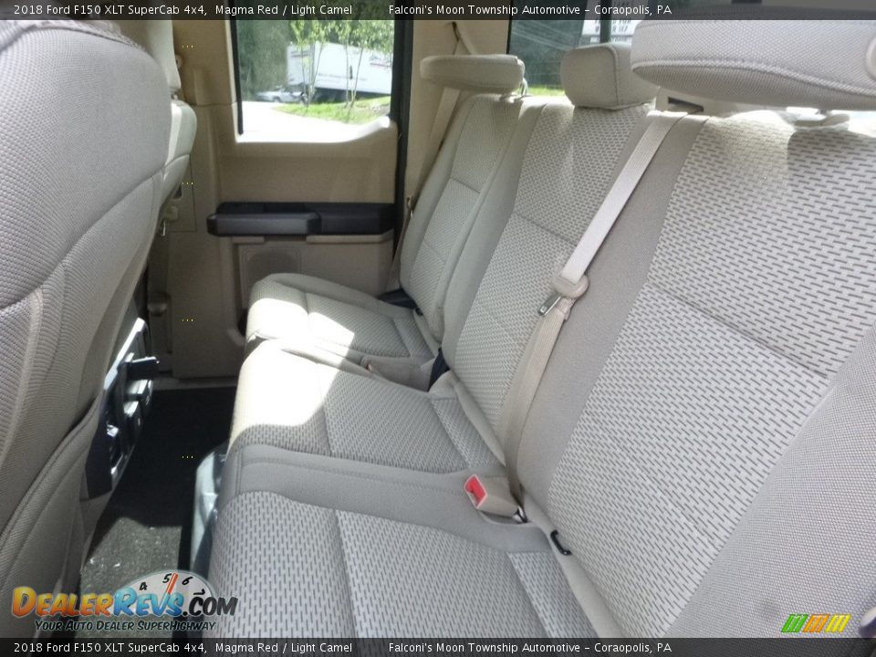 2018 Ford F150 XLT SuperCab 4x4 Magma Red / Light Camel Photo #9