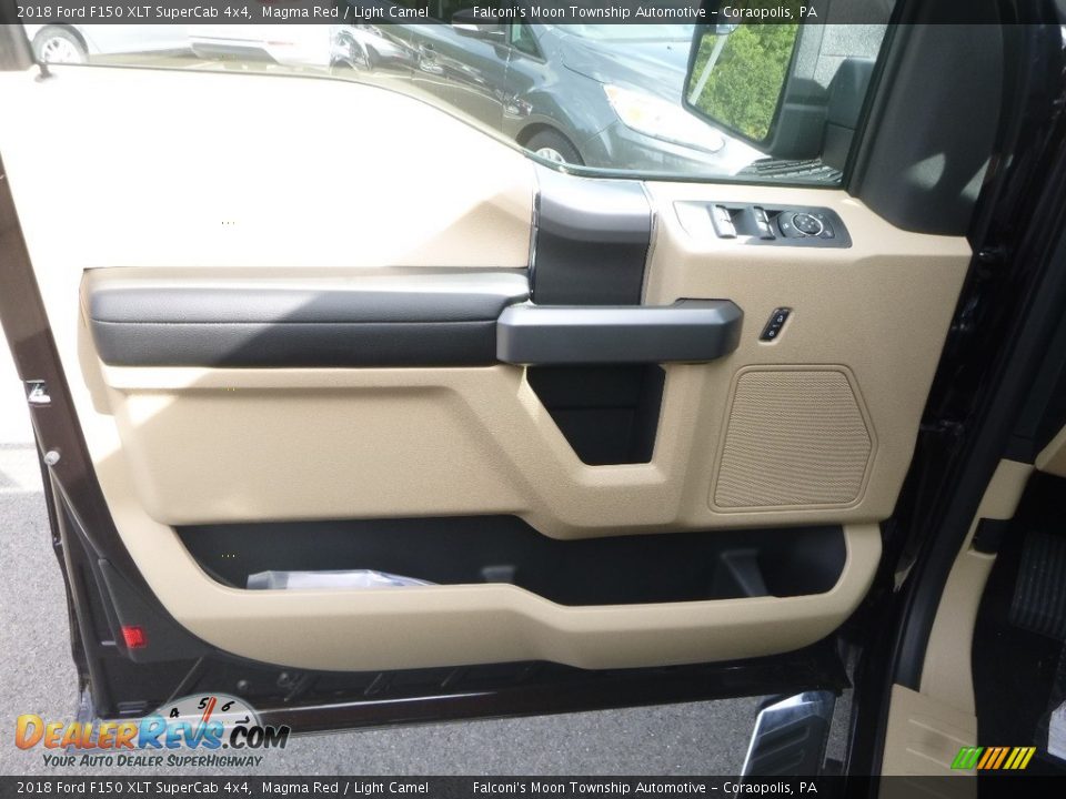 2018 Ford F150 XLT SuperCab 4x4 Magma Red / Light Camel Photo #11
