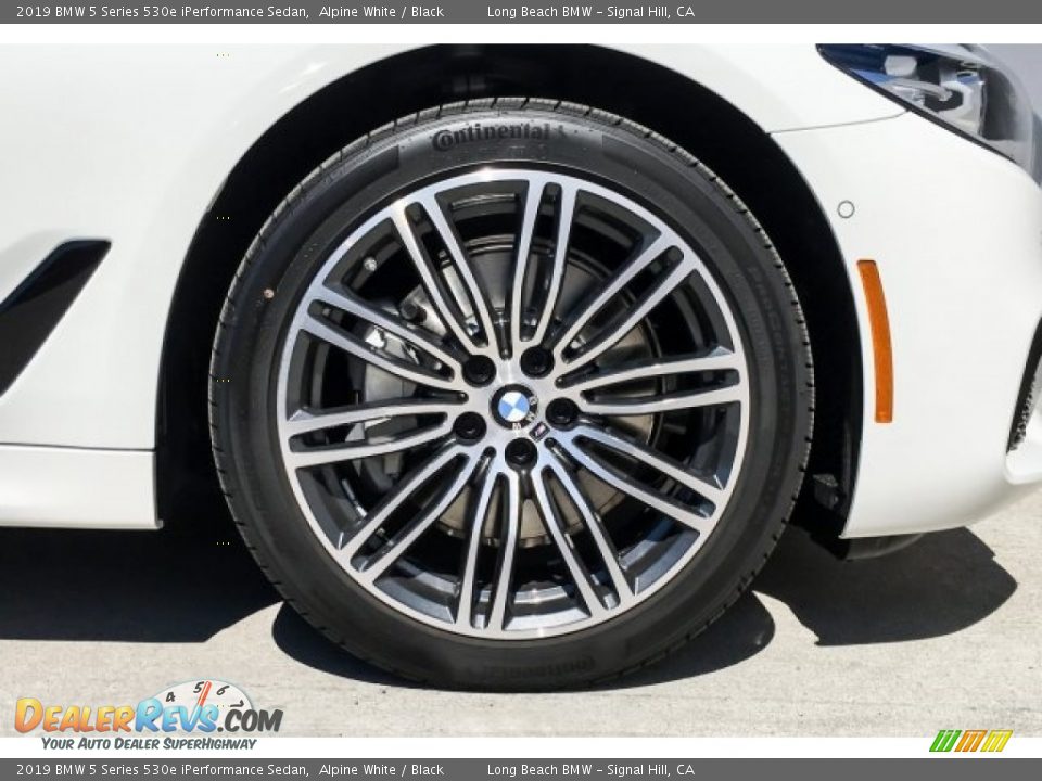 2019 BMW 5 Series 530e iPerformance Sedan Alpine White / Black Photo #9