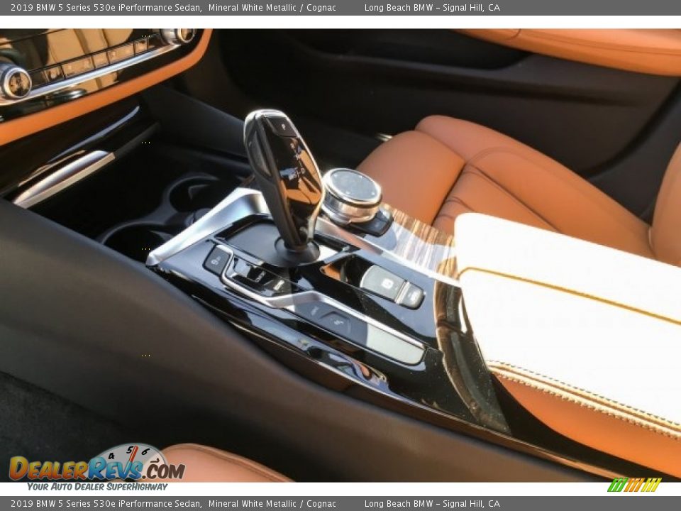 2019 BMW 5 Series 530e iPerformance Sedan Mineral White Metallic / Cognac Photo #7