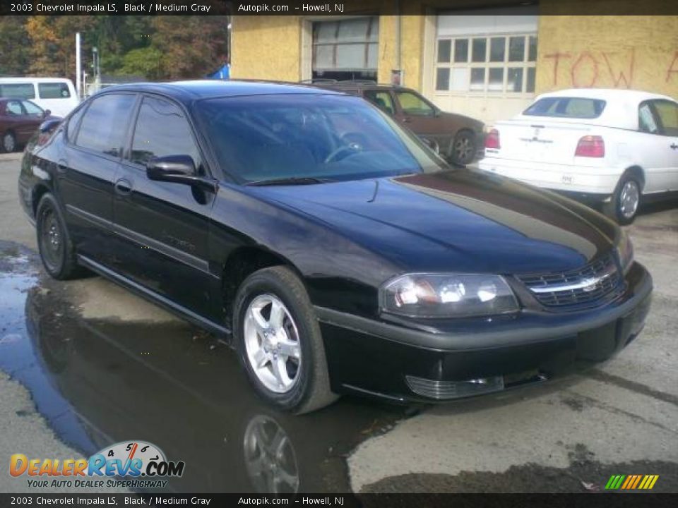 2003 Chevrolet Impala LS Black / Medium Gray Photo #2