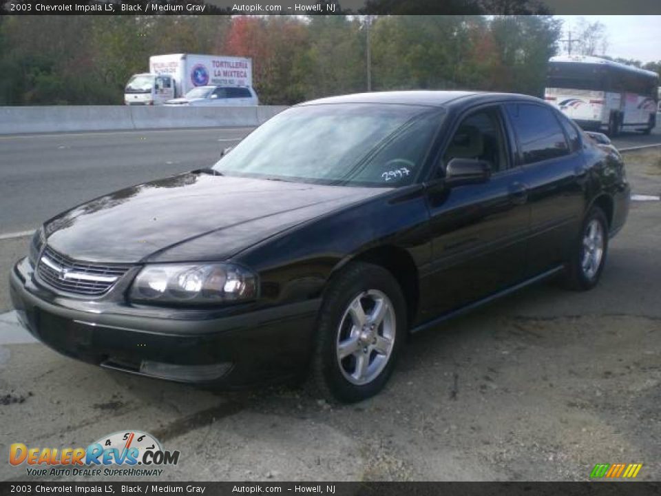 2003 Chevrolet Impala LS Black / Medium Gray Photo #3