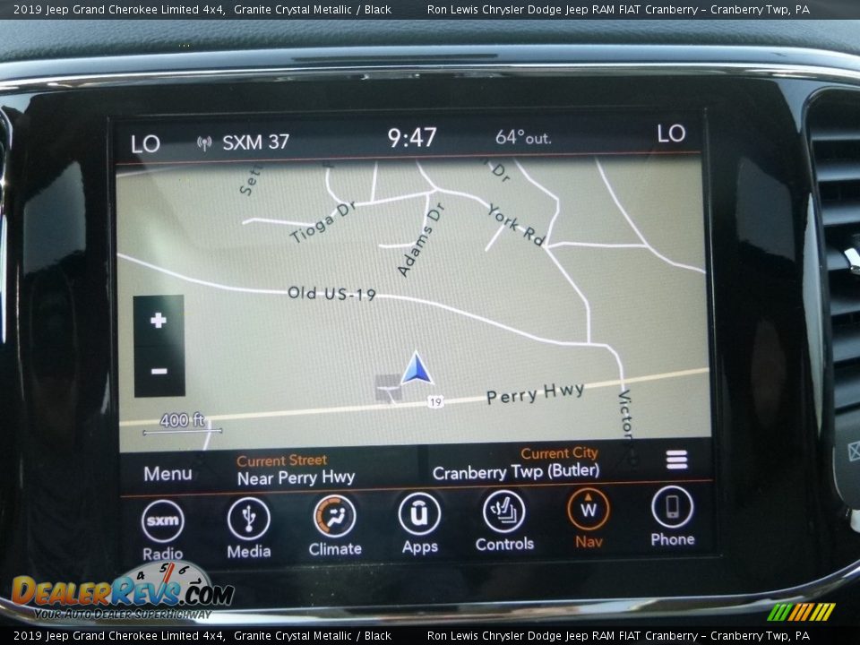 2019 Jeep Grand Cherokee Limited 4x4 Granite Crystal Metallic / Black Photo #17