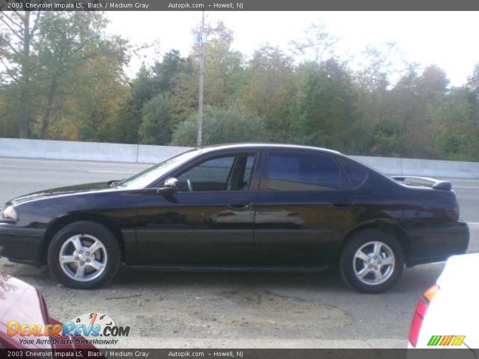 2003 Chevrolet Impala LS Black / Medium Gray Photo #4