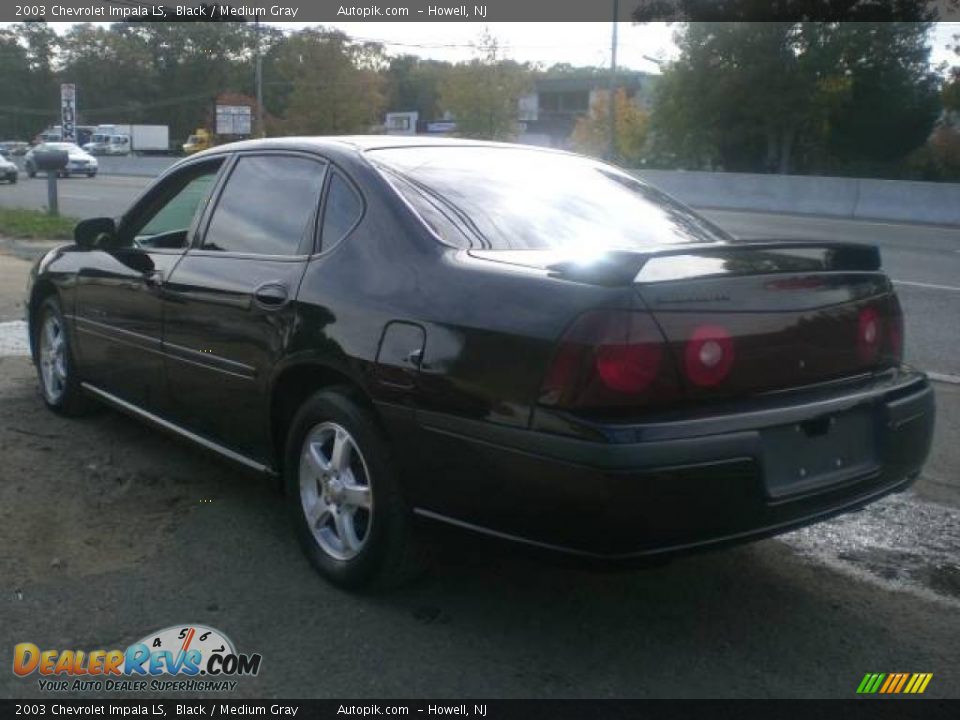 2003 Chevrolet Impala LS Black / Medium Gray Photo #5