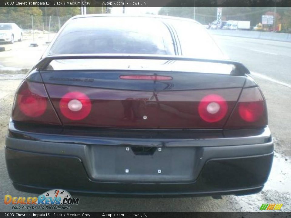 2003 Chevrolet Impala LS Black / Medium Gray Photo #6