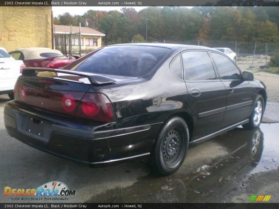 2003 Chevrolet Impala LS Black / Medium Gray Photo #7