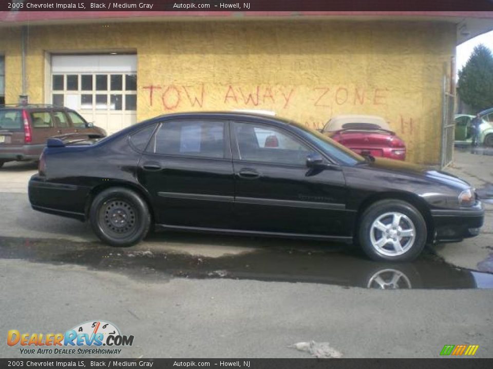 2003 Chevrolet Impala LS Black / Medium Gray Photo #8