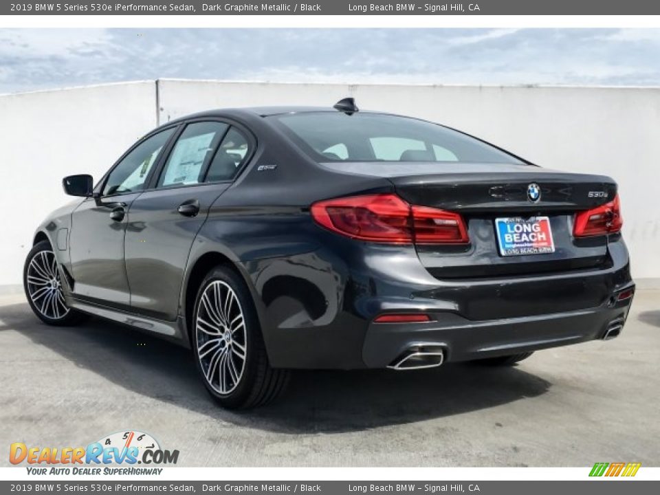2019 BMW 5 Series 530e iPerformance Sedan Dark Graphite Metallic / Black Photo #2
