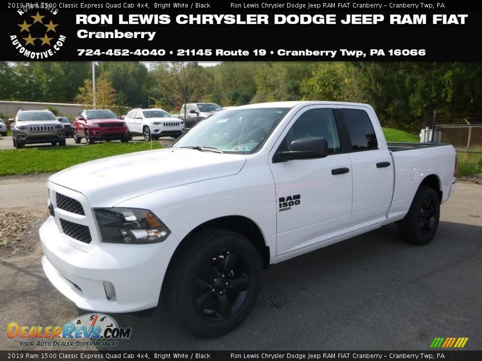 2019 Ram 1500 Classic Express Quad Cab 4x4 Bright White / Black Photo #1