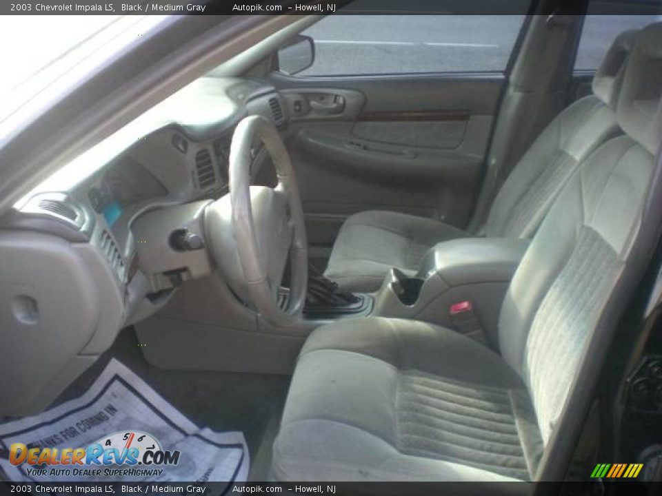 2003 Chevrolet Impala LS Black / Medium Gray Photo #9