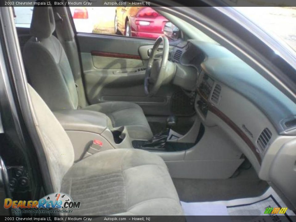 2003 Chevrolet Impala LS Black / Medium Gray Photo #10