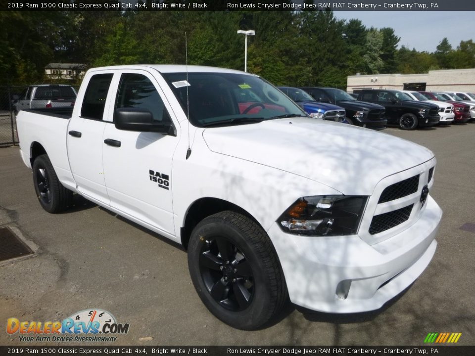 2019 Ram 1500 Classic Express Quad Cab 4x4 Bright White / Black Photo #7