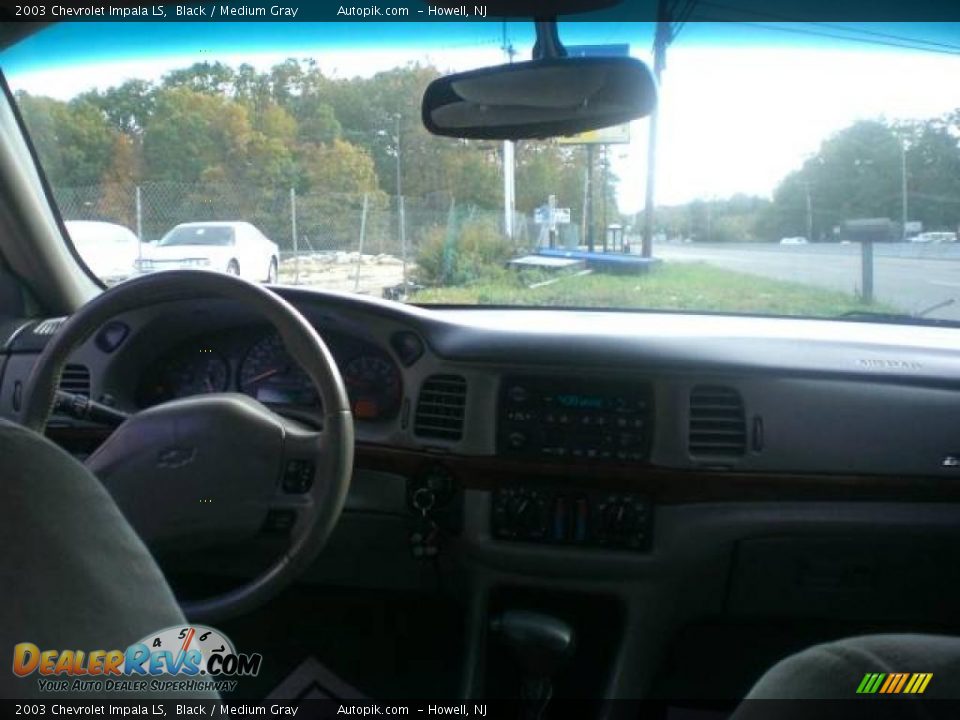 2003 Chevrolet Impala LS Black / Medium Gray Photo #12