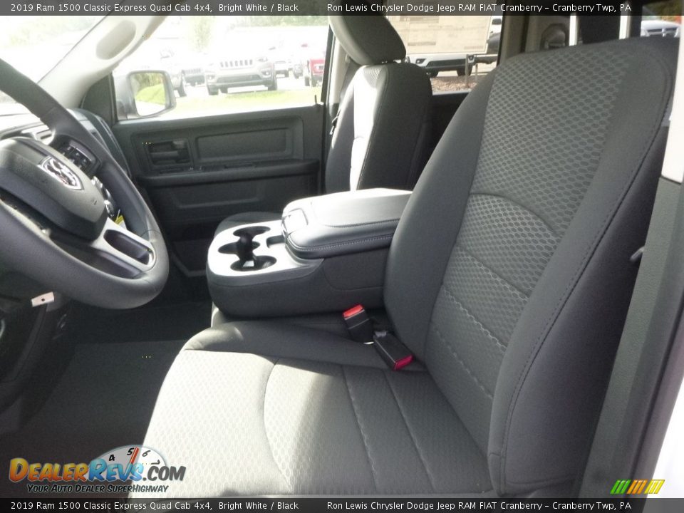 2019 Ram 1500 Classic Express Quad Cab 4x4 Bright White / Black Photo #14