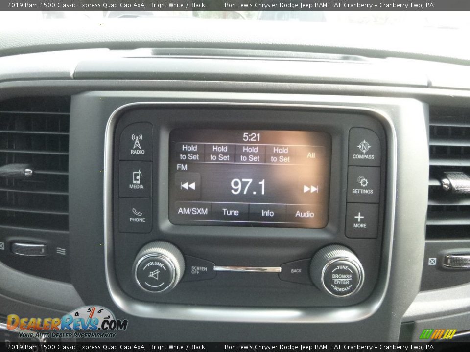 2019 Ram 1500 Classic Express Quad Cab 4x4 Bright White / Black Photo #17