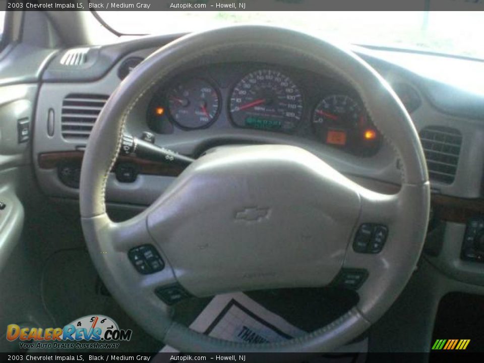 2003 Chevrolet Impala LS Black / Medium Gray Photo #14