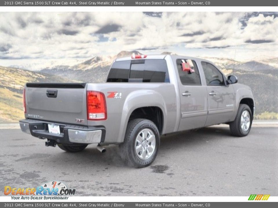 2013 GMC Sierra 1500 SLT Crew Cab 4x4 Steel Gray Metallic / Ebony Photo #3