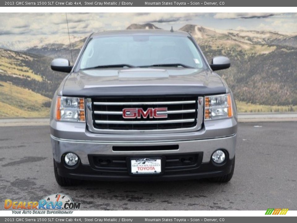 2013 GMC Sierra 1500 SLT Crew Cab 4x4 Steel Gray Metallic / Ebony Photo #4
