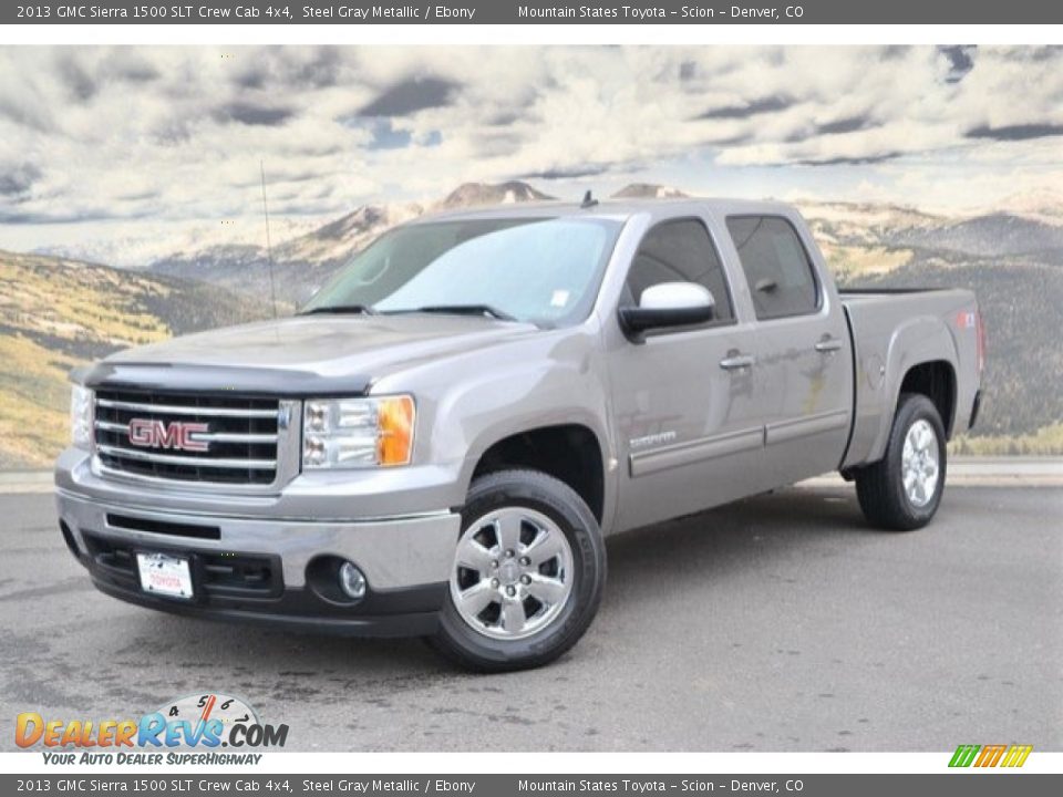 2013 GMC Sierra 1500 SLT Crew Cab 4x4 Steel Gray Metallic / Ebony Photo #5