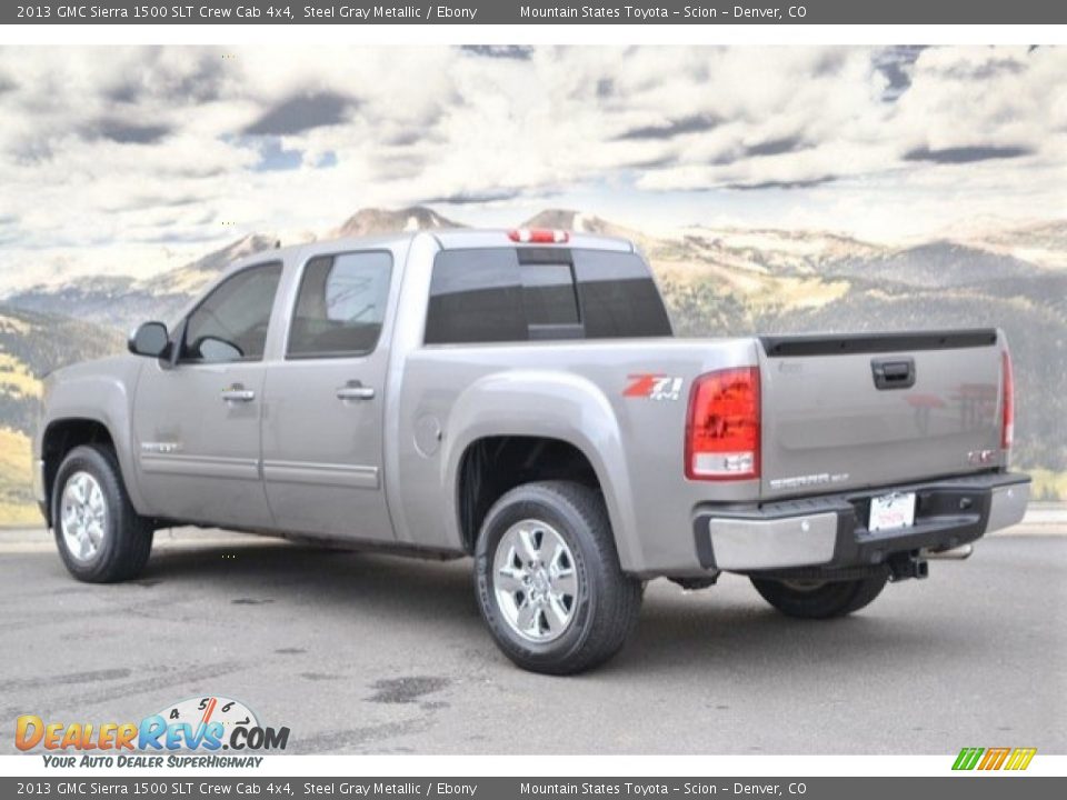 2013 GMC Sierra 1500 SLT Crew Cab 4x4 Steel Gray Metallic / Ebony Photo #8