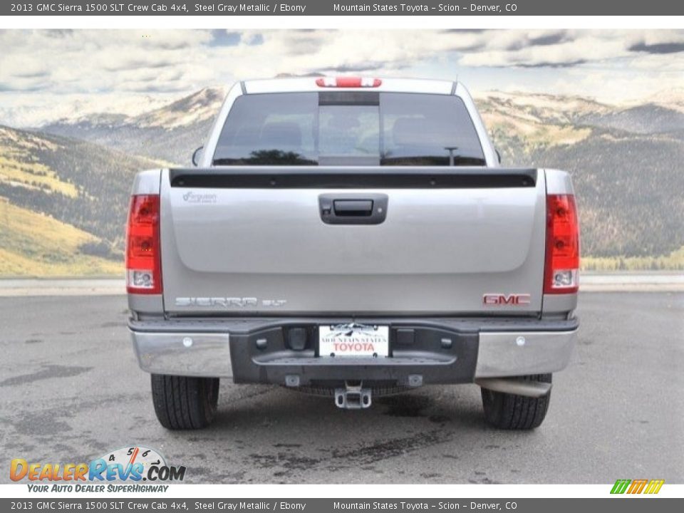 2013 GMC Sierra 1500 SLT Crew Cab 4x4 Steel Gray Metallic / Ebony Photo #9