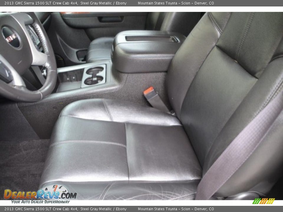 2013 GMC Sierra 1500 SLT Crew Cab 4x4 Steel Gray Metallic / Ebony Photo #11
