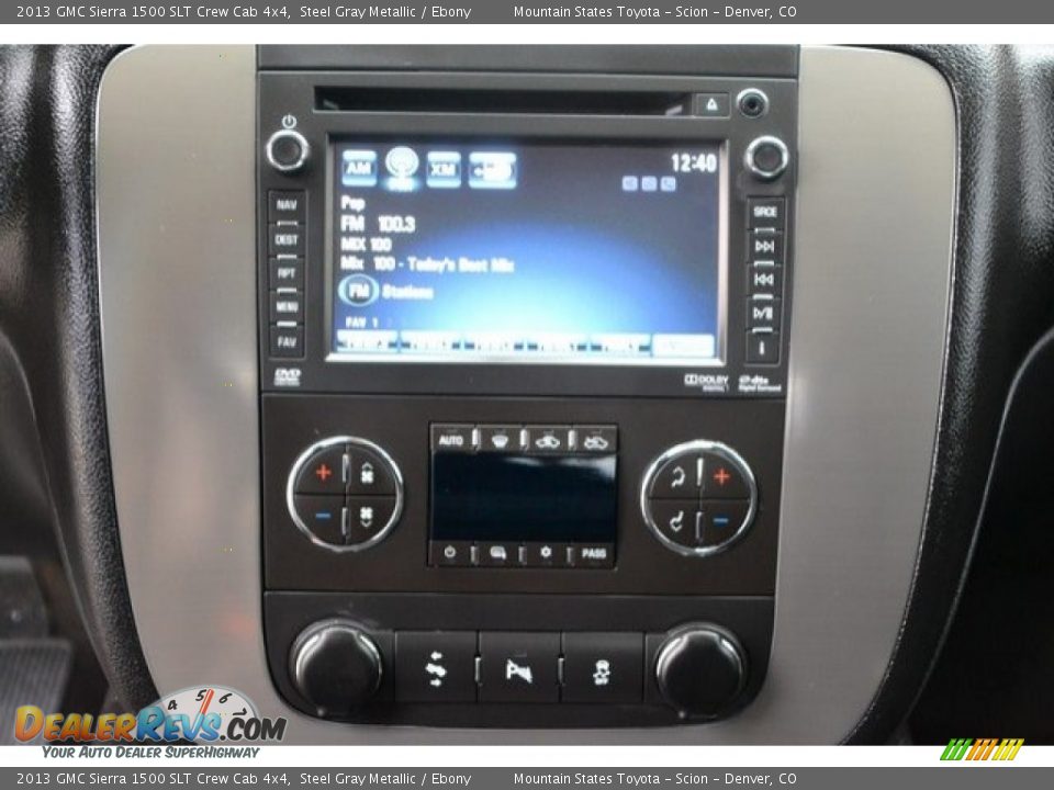 2013 GMC Sierra 1500 SLT Crew Cab 4x4 Steel Gray Metallic / Ebony Photo #14