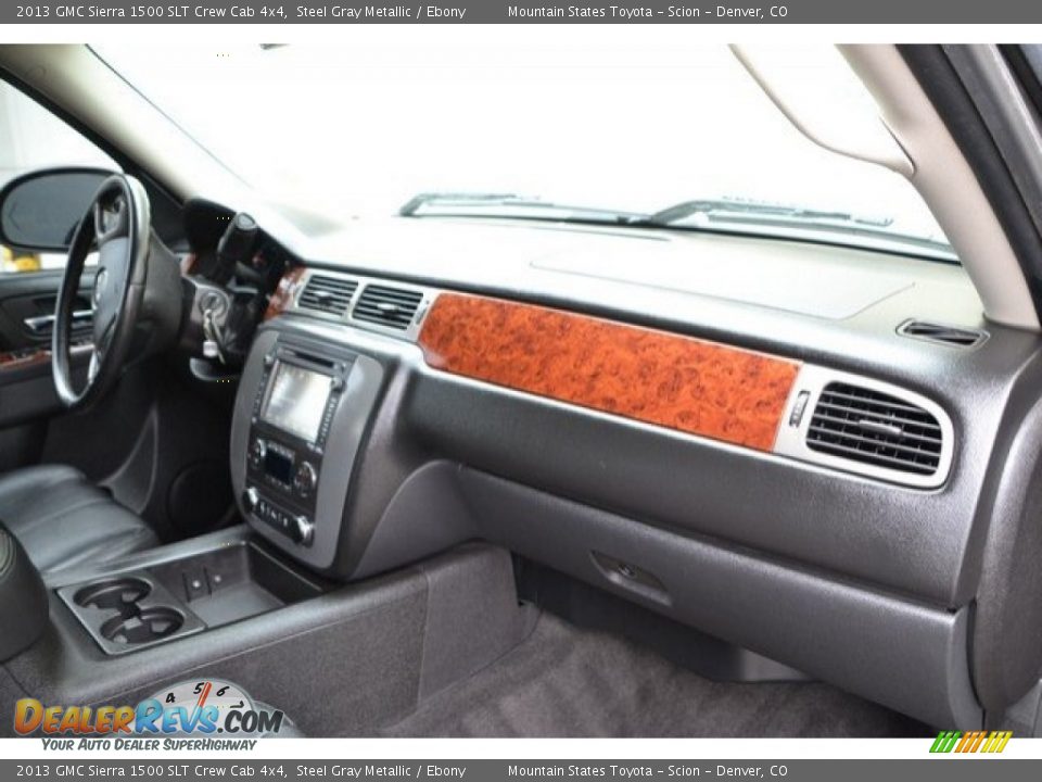 2013 GMC Sierra 1500 SLT Crew Cab 4x4 Steel Gray Metallic / Ebony Photo #16