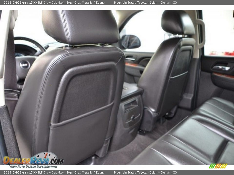 2013 GMC Sierra 1500 SLT Crew Cab 4x4 Steel Gray Metallic / Ebony Photo #19
