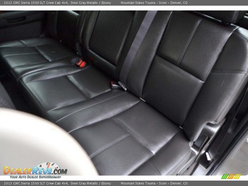 2013 GMC Sierra 1500 SLT Crew Cab 4x4 Steel Gray Metallic / Ebony Photo #21