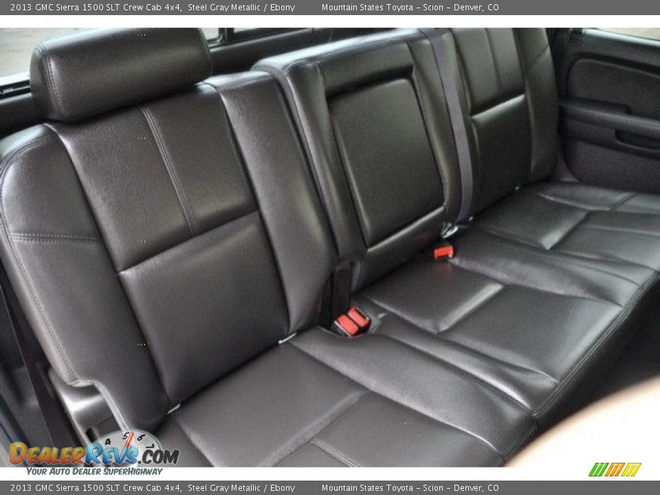 2013 GMC Sierra 1500 SLT Crew Cab 4x4 Steel Gray Metallic / Ebony Photo #22