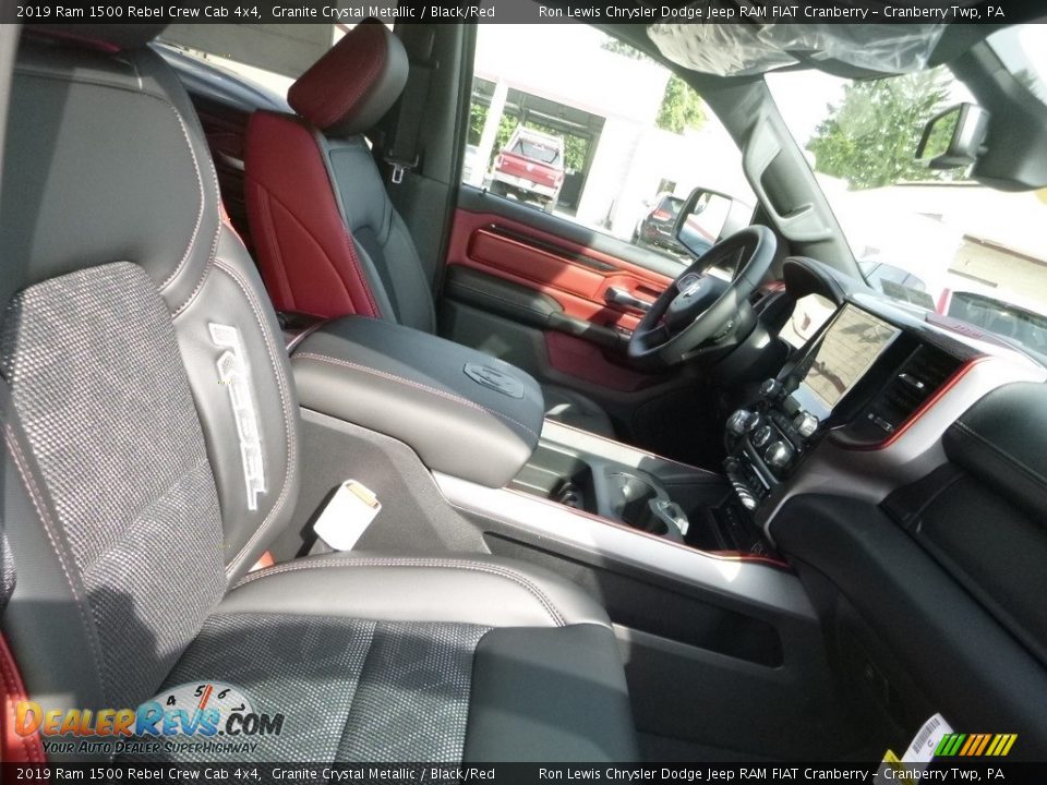 2019 Ram 1500 Rebel Crew Cab 4x4 Granite Crystal Metallic / Black/Red Photo #9